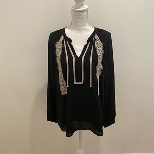 Bellatrix Black Tunic Blouse